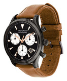  Shop Authentic Movado Heritage Calendoplan Chronograph Black Dial Brown Leather Strap Watch for Men - 3650022 - Luxxuri