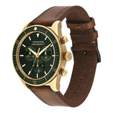  Shop Authentic Movado Heritage Chronograph Green Dial Brown Leather Strap Watch For Men - 3650062 - Luxxuri