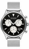  Shop Authentic Movado Heritage Calendoplan Chronograph Black Dial Silver Mesh Strap Watch for Men - 3650097 - Luxxuri