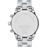  Shop Authentic Movado Heritage Calendoplan Chronograph Blue Dial Silver Steel Strap Watch For Men - 3650124 - Luxxuri