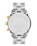  Shop Authentic Movado Heritage Calendoplan Chronograph Blue Dial Two Tone Steel Strap Watch For Men - 3650126 - Luxxuri