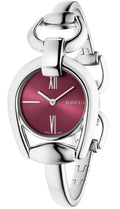  Shop Authentic Gucci Horsebit Quartz Red Dial Silver Steel Strap Watch For Women - YA139502 - Luxxuri