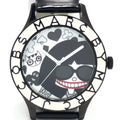  Shop Authentic Marc Jacobs White & Black Dial Black Leather Strap Watch for Women - MBM1148 - Luxxuri