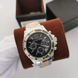  Shop Authentic Michael Kors Everest Chronograph Black Dial Two Tone Steel Strap Watch For Women - MK7209 - Luxxuri