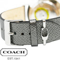Coach Perry White Dial Grey Leather Strap Watch for Women - 14503155
