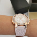  Shop Authentic Michael Kors Sidney Multifunction White Dial Pink Silicone Strap Watch For Women - MK7222 - Luxxuri