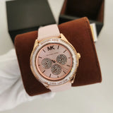  Shop Authentic Michael Kors Quartz Pink Dial Pink Silicone Strap Watch For Women - MK6946 - Luxxuri