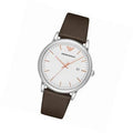  Shop Authentic Emporio Armani Herren White Dial Brown Leather Strap Watch For Men - AR11103 - Luxxuri