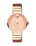  Shop Authentic Movado Edge Rose Gold Dial Rose Gold Steel Strap Watch for Women - 3680013 - Luxxuri