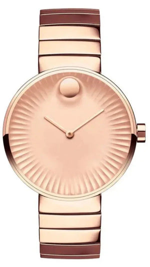  Shop Authentic Movado Edge Rose Gold Dial Rose Gold Steel Strap Watch for Women - 3680013 - Luxxuri