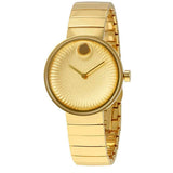  Shop Authentic Movado Edge Gold Dial Gold Steel Strap Watch for Women - 3680014 - Luxxuri