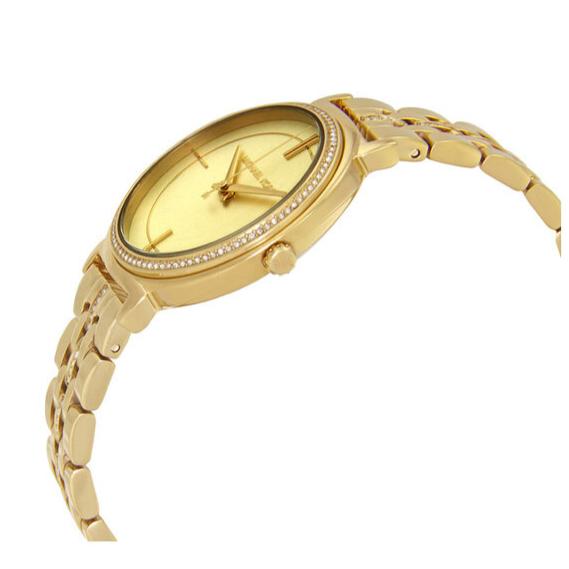  Shop Authentic Michael Kors Cinthia Quartz Gold Dial Gold Steel Strap Watch For Women - MK3681 - Luxxuri