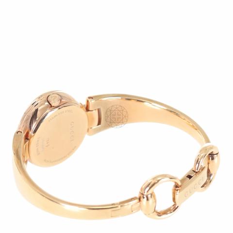  Shop Authentic Gucci Horsebit Collection Diamonds Mother of Pearl Dial Rose Gold Steel Strap Watch For Women - YA139508 - Luxxuri
