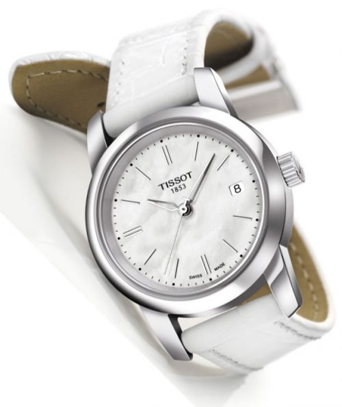  Shop Authentic Tissot Classic Dream Lady Mother of Pearl Dial Watch For Women - T033.210.16.111.00 - Luxxuri