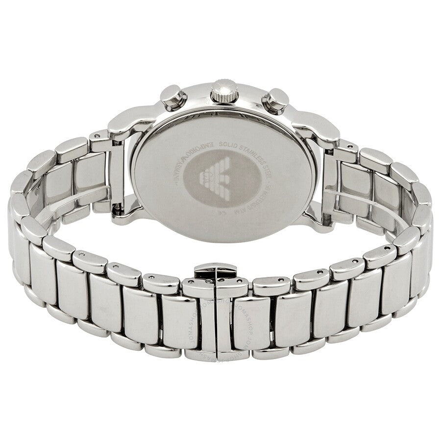  Shop Authentic Emporio Armani Luigi Chronograph Blue Dial Silver Steel Strap Watch For Men - AR11132 - Luxxuri