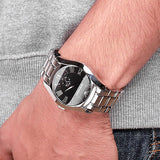  Shop Authentic Emporio Armani Valente Black Dial Silver Steel Strap Watch For Men - AR0680 - Luxxuri