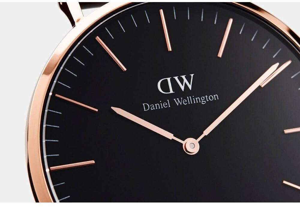  Shop Authentic Daniel Wellington Classic Bayswater Black Dial Black NATO Strap Watch For Women - DW00100281 - Luxxuri