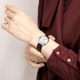  Shop Authentic Cartier Ballon Bleu de Cartier Diamonds Silver Dial Black Leather Strap Watch for Women - W4BB0008 - Luxxuri