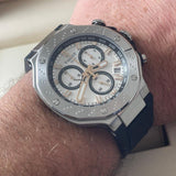  Shop Authentic Tissot T Race Chronograph White Dial Black Rubber Strap Watch For Men - T141.417.17.011.00 - Luxxuri