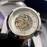  Shop Authentic Maserati Ingegno Automatic Black Skeleton Dial Black Leather Strap Watch For Men - R8821119002 - Luxxuri