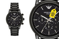  Shop Authentic Emporio Armani Luigi Chronograph Black Dial Black Stainless Steel Watch For Men - AR1507 - Luxxuri