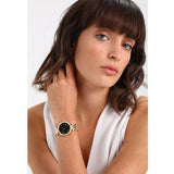  Shop Authentic Michael Kors Mini Darci Quartz Black Dial Gold Steel Strap Watch For Women - MK3738 - Luxxuri