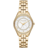 Shop Authentic Michael Kors Lauryn Mother of Pearl White Dial Gold Steel Strap Watch for Women - MK3899 - Luxxuri