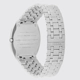  Shop Authentic Gucci 25H Quartz Diamonds Silver Dial Silver Steel Strap Watch for Women - YA163401 - Luxxuri
