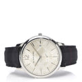  Shop Authentic Burberry Classic Round Cream Dial Black Leather Strap Watch for Men - BU10008 - Luxxuri