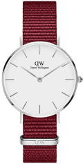  Shop Authentic Daniel Wellington Roselyn 3A Petite White Dial Ruby Red NATO Strap Watch For Women - DW00100292 - Luxxuri