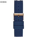 Guess Marina Multifunction White Dial Blue Rubber Strap Watch for Women - W1025L4