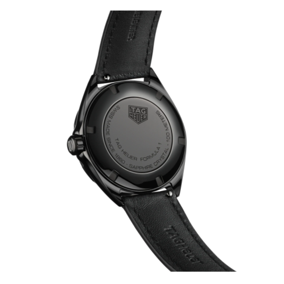  Shop Authentic Tag Heuer Formula 1 Quartz Black Dial Black Leather Strap Watch for Women - WBJ1414.FC8234 - Luxxuri