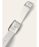  Shop Authentic Calvin Klein Window White Dial White Leather Strap Watch for Men - K2M21120 - Luxxuri