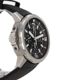  Shop Authentic IWC Aquatimer Chronograph Black Dial Black Leather Strap Watch for Men - IW376803 - Luxxuri