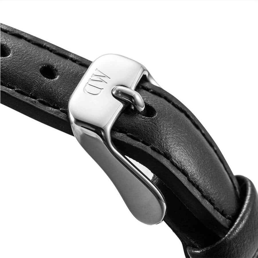  Shop Authentic Daniel Wellington Classy Sheffield White Dial Black Leather Strap Watch For Women - DW00100068 - Luxxuri