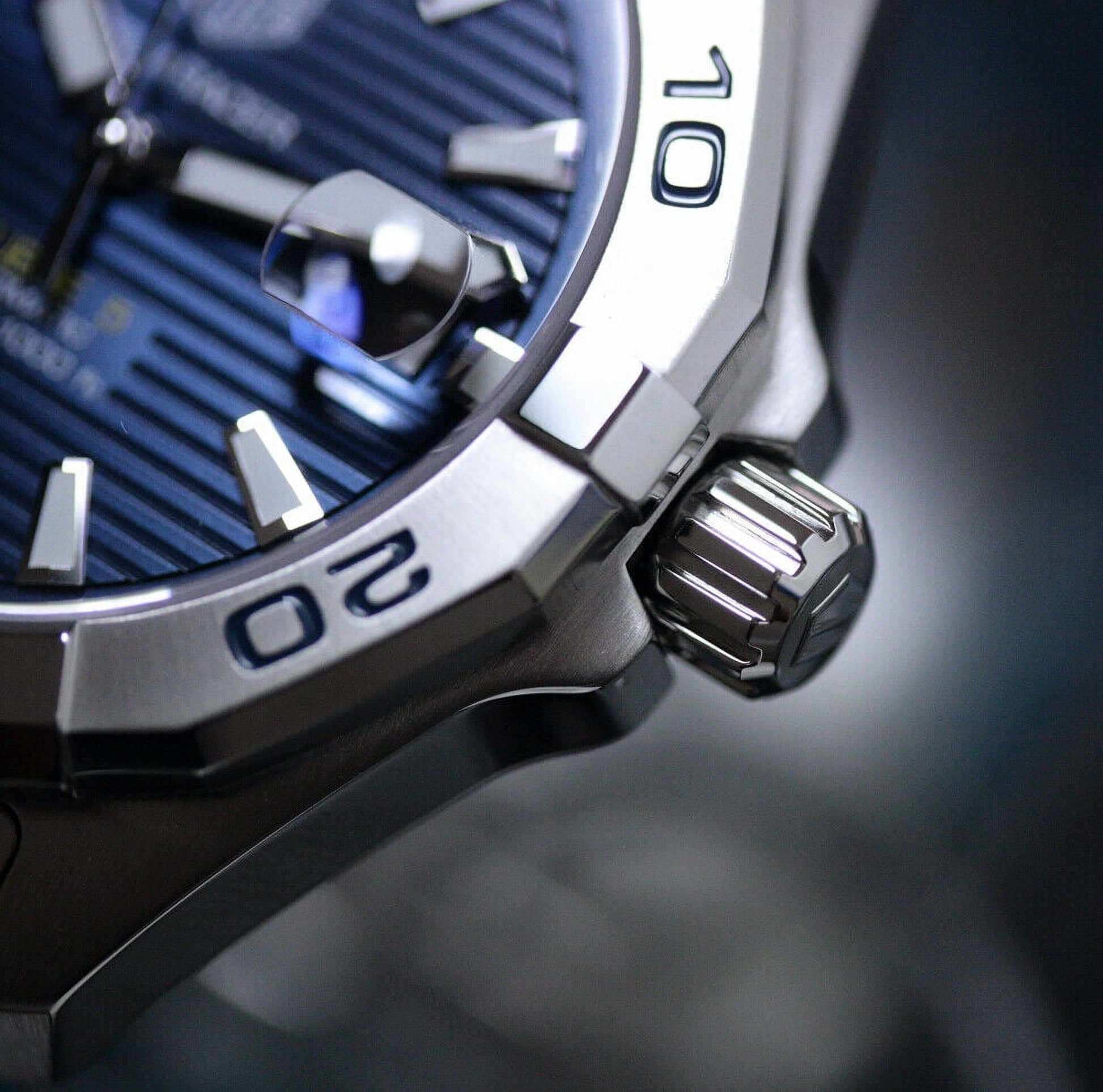  Shop Authentic Tag Heuer Aquaracer Automatic Blue Dial Silver Steel Strap Watch for Men - WBD2112.BA0928 - Luxxuri