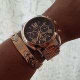  Shop Authentic Michael Kors Bradshaw Blue Dial Two Tone Steel Strap Watch for Women - MK5976 - Luxxuri