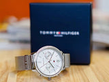  Shop Authentic Tommy Hilfiger Blake Diamonds Silver Dial Silver Mesh Bracelet Watch for Women - 1782301 - Luxxuri