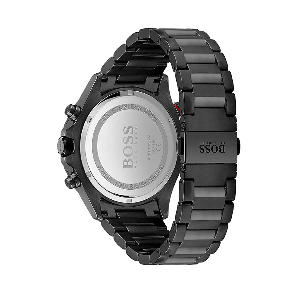  Shop Authentic Hugo Boss Globetrotter Black Dial Black Steel Strap Watch for Men - 1513825 - Luxxuri