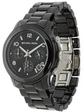  Shop Authentic Michael Kors Runway Black Ceramic Dial Black Steel Strap Watch for Women - MK5162 - Luxxuri