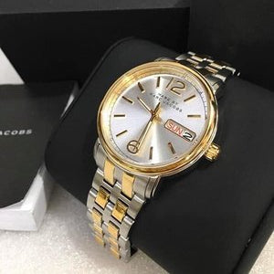  Shop Authentic Marc Jacobs Fergus Silver Dial Two Tone Steel Strap Watch for Women - MBM3426 - Luxxuri