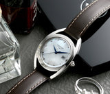 Shop Authentic Longines Equestrian Mother of Pearl Dial Brown Leather Strap Watch for Women - L6.136.0.87.2 - Luxxuri