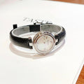  Shop Authentic Gucci Diamantissima Diamonds Mother of Pearl Dial Black Leather Strap Watch For Women - YA141511 - Luxxuri