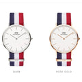  Shop Authentic Daniel Wellington Classic Cambridge White Dial Two Tone NATO Strap Watch For Men - DW00100003 - Luxxuri