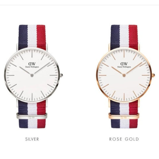  Shop Authentic Daniel Wellington Classic Cambridge White Dial Two Tone NATO Strap Watch For Men - DW00100003 - Luxxuri