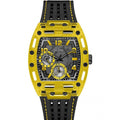 Guess Phoenix Chronograph Black Dial Black Rubber Strap Watch for Men - GW0499G2