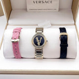  Shop Authentic Versace V Virtus Quartz Black Dial Gold Steel Strap Watch For Women - VET300121 - Luxxuri