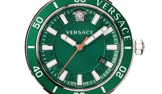  Shop Authentic Versace Greca Sport Quartz Green Dial Silver Steel Strap Watch For Men - VEZ300421 - Luxxuri