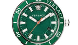 Shop Authentic Versace Greca Sport Quartz Green Dial Silver Steel Strap Watch For Men - VEZ300421 - Luxxuri