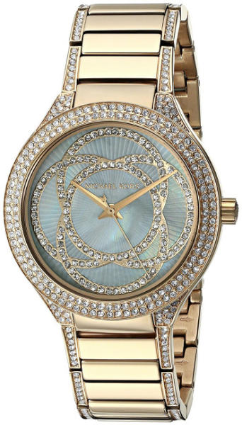 Shop Authentic Michael Kors Kerry Mother of Pearl Dial Gold Steel Strap Watch for Women - MK3481 - Luxxuri